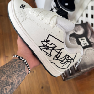 DC Graffiti Shoes White